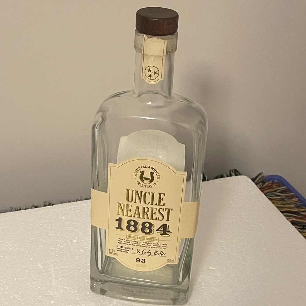 EUC Uncle Nearest 1884 “EMPTY” Whiskey Bottle